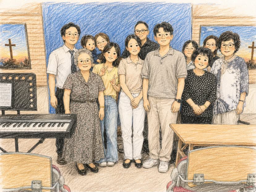 온지구위에 우뚝솟은교회